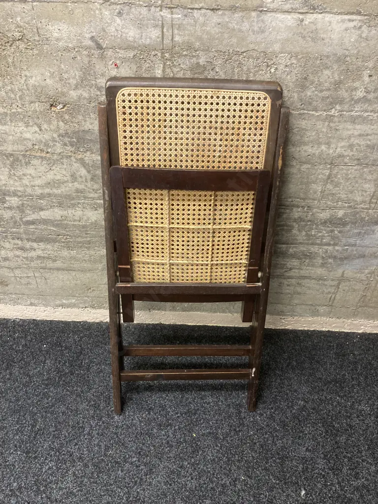 Vintage Folding Bergere Chair Image 1++