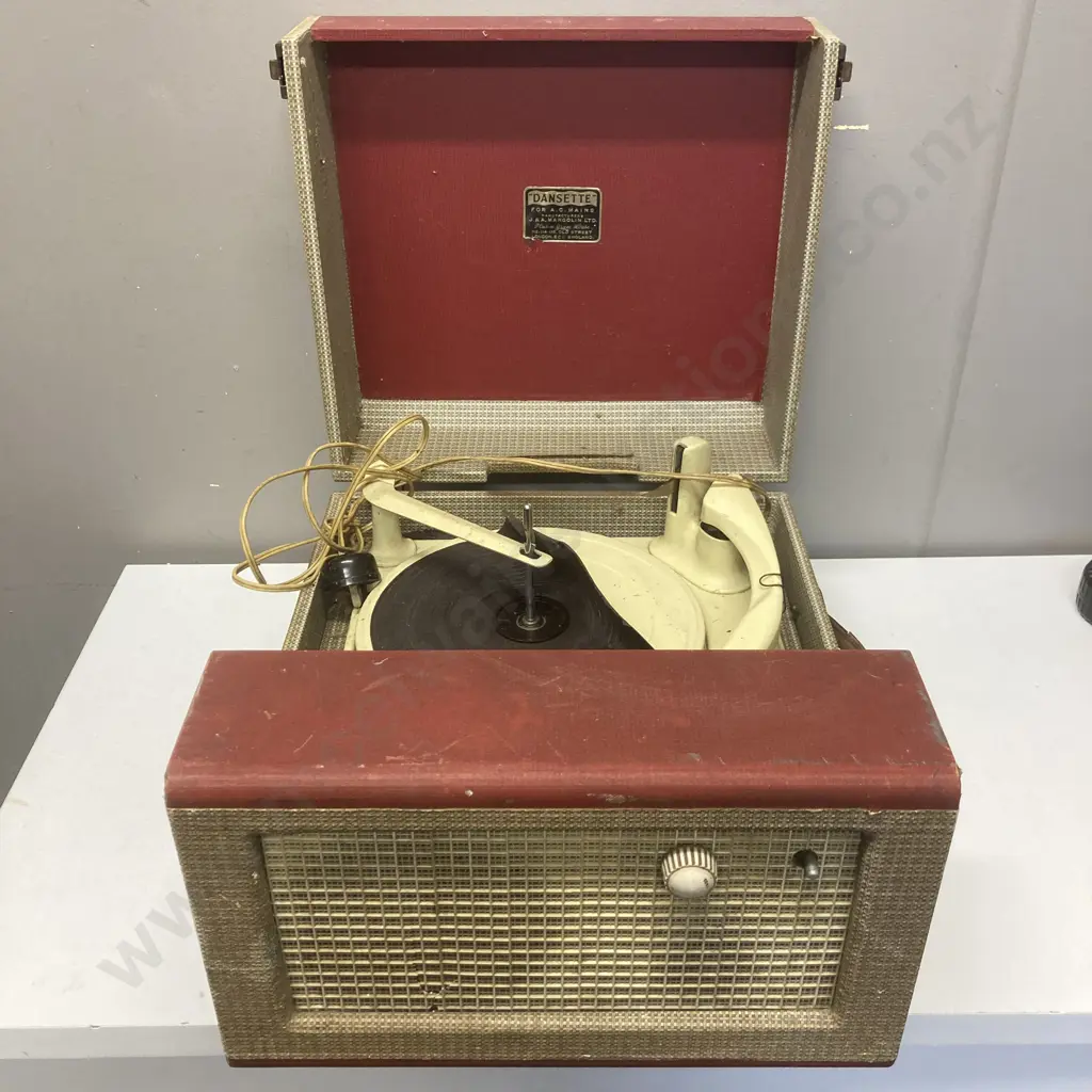 Vintage Dansette Record Player In As Found Condition Image 1++