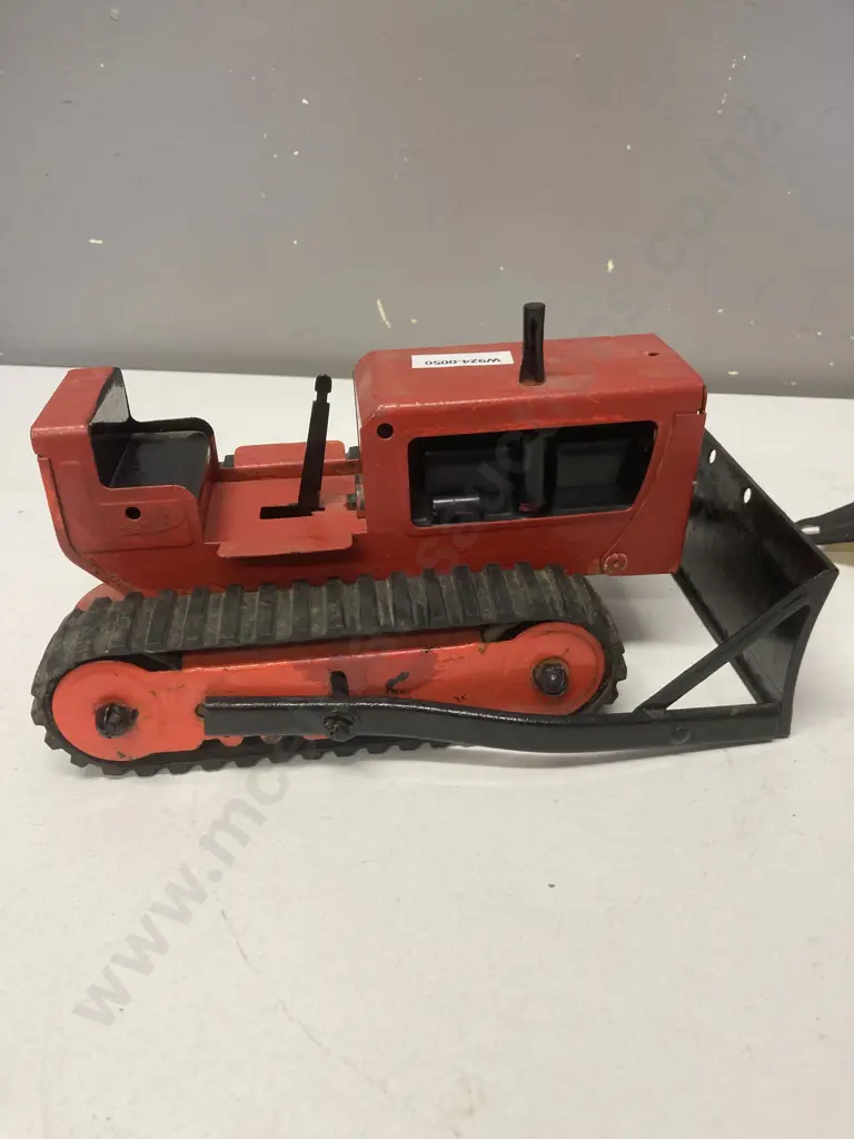Rare Vintage 1960s Tonka Bulldozer & Tonka Spread Pack - Red & Black Bulldozer, Yellow Spread Packer Image 1++