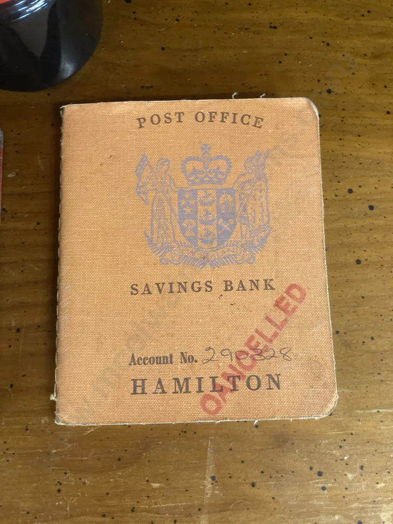 Vintage Post Office Savings Bank Book Money Box (No Key) & Passbook, Pillar Post Box Money Box Image 1++