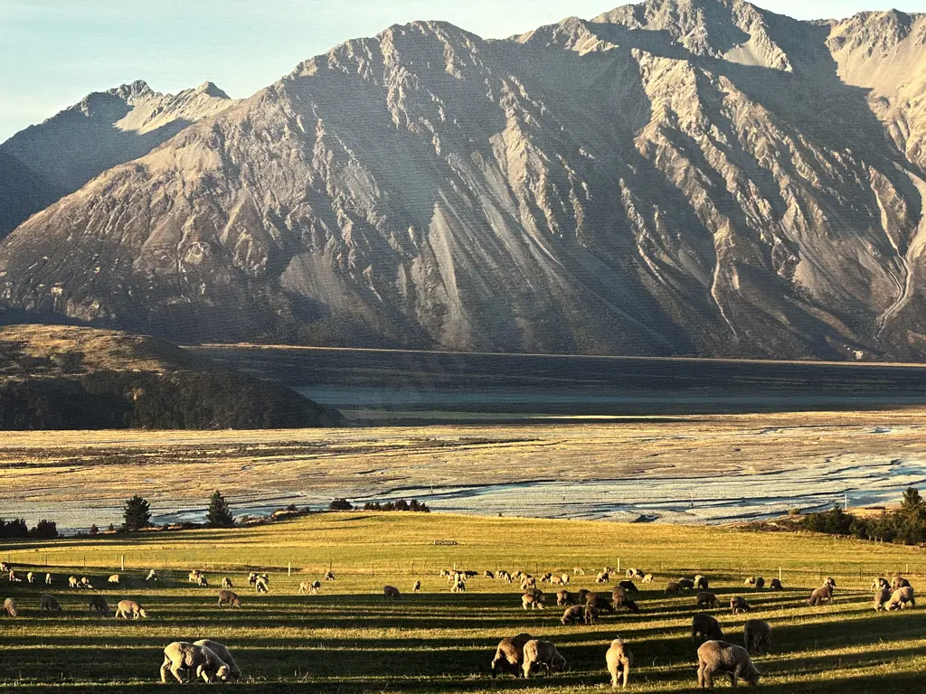 Picture On Canvas 'Rakaia River' H59,W100cm. Image 1++