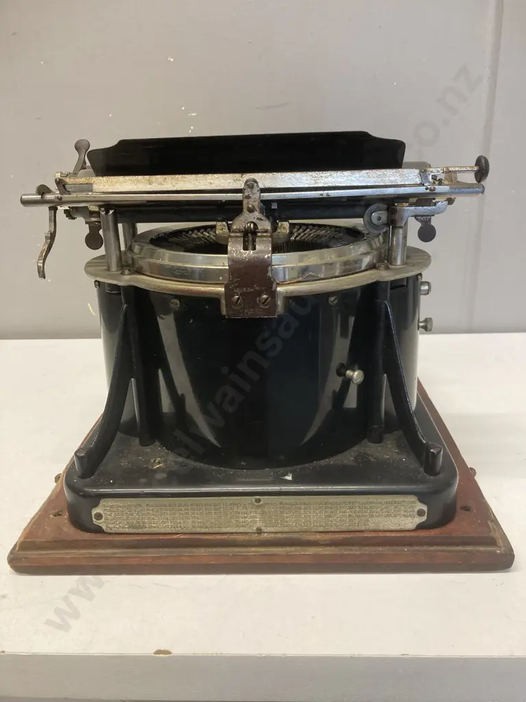 A Yost Model 4 Typewriter In Fitted Case, Circa 1895, with Grasshopper Leg Action Image 1++