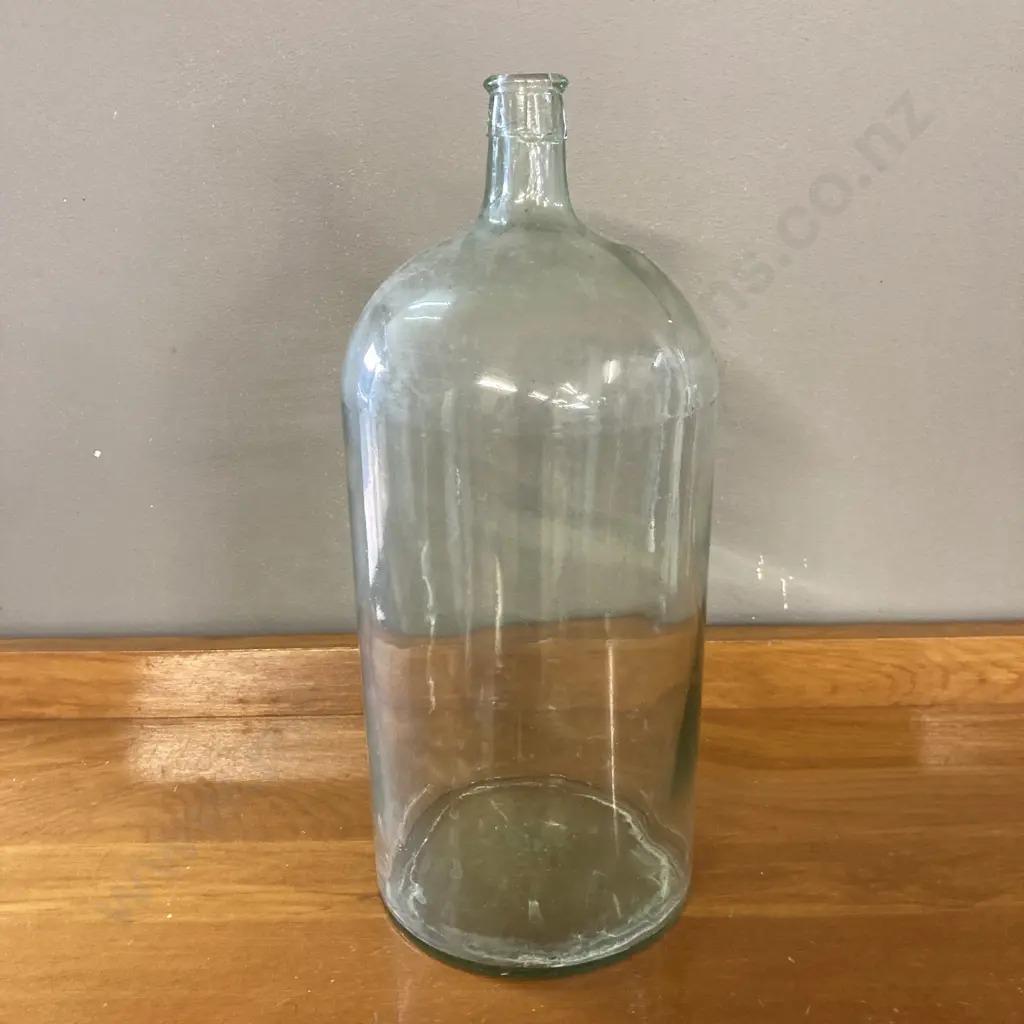 Vintage Clear Glass Carboy. 37 x 16cm Image 1++