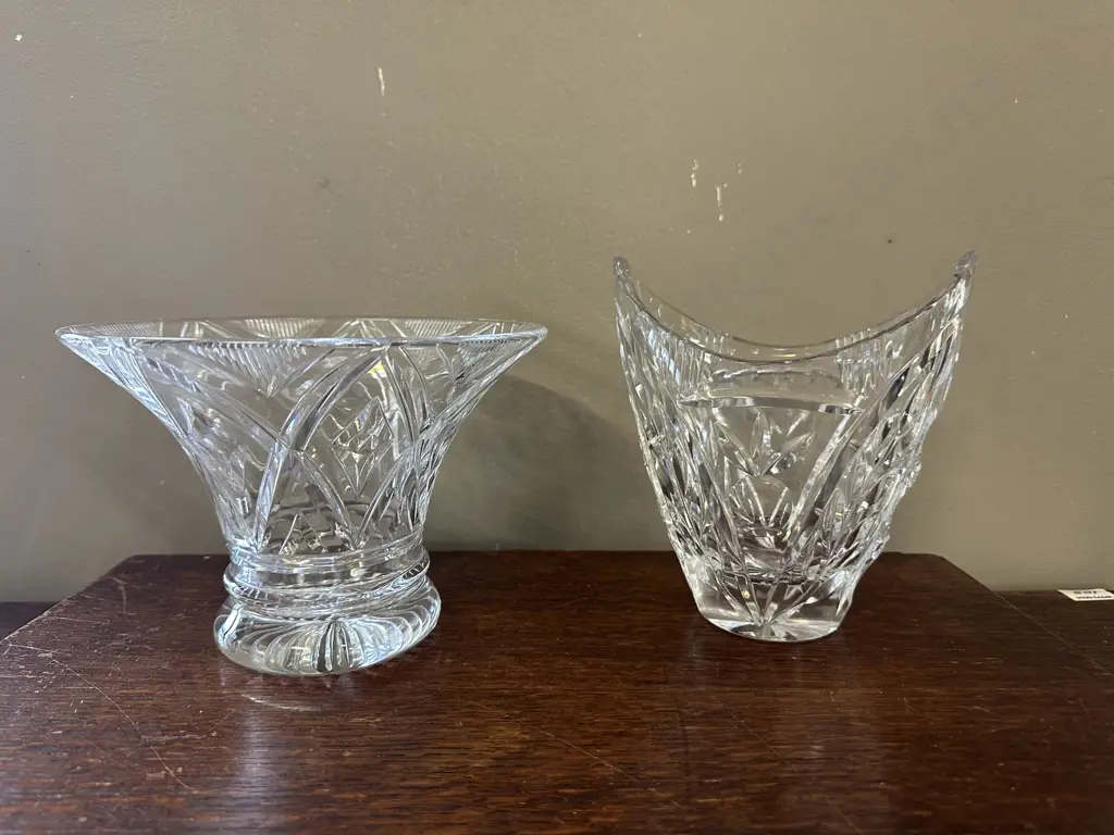Vintage Crystal Vases Image 1++