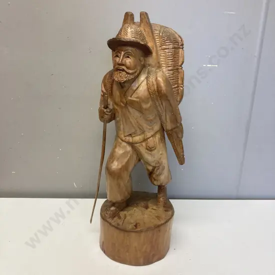 Large Hand Carved Wooden Figure. H52cm