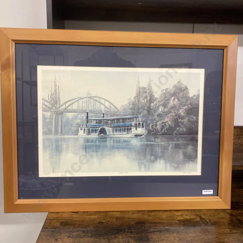 David Stone 'Waipa Delta' Signed Framed Print, 421/500. H48cm W61cm Image 1++