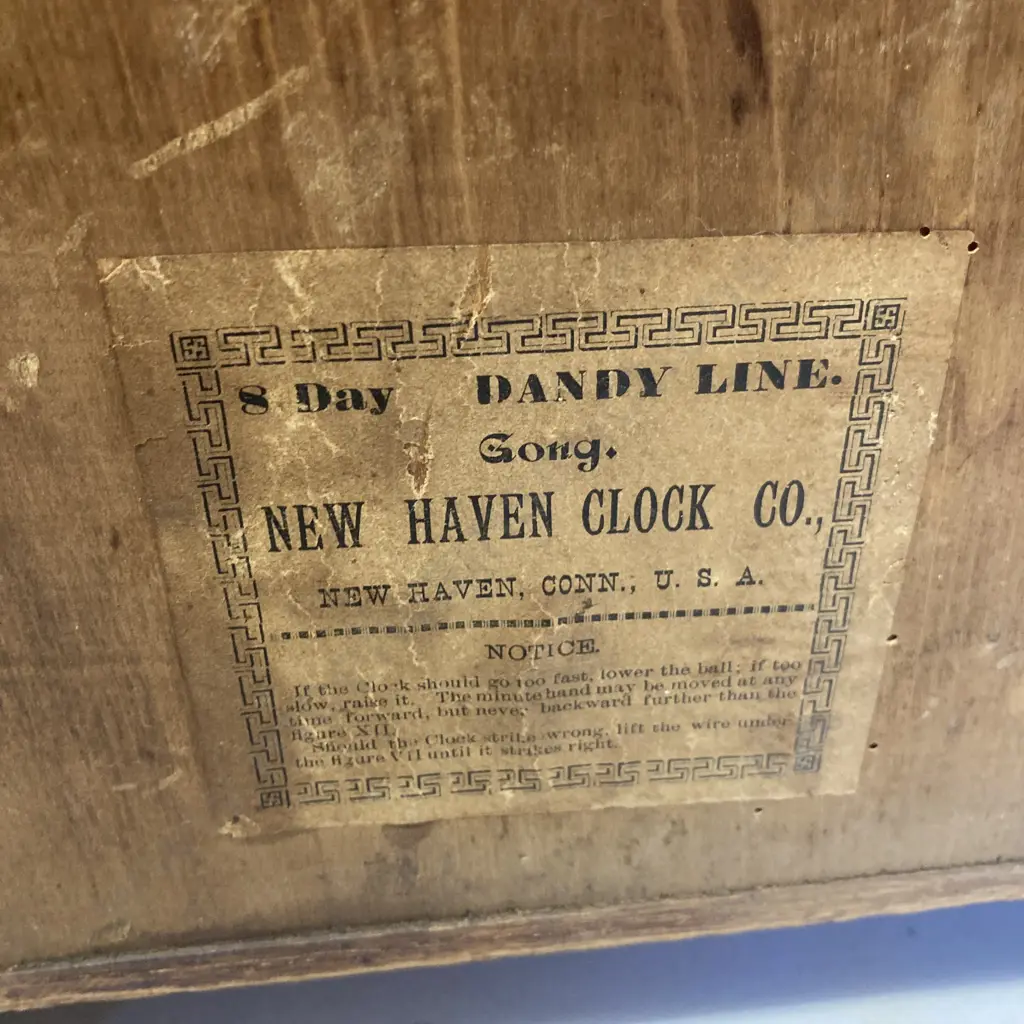 Pair of Vintage New Haven Clock Co USA Clocks in As Found Condition. 55 x 33cm Image 1++
