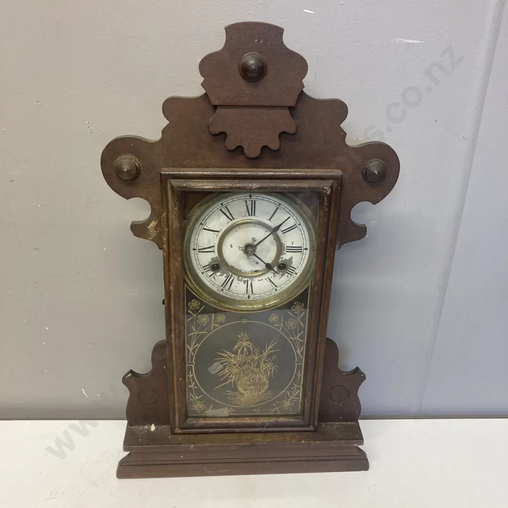Pair of Vintage New Haven Clock Co USA Clocks in As Found Condition. 55 x 33cm Image 1++