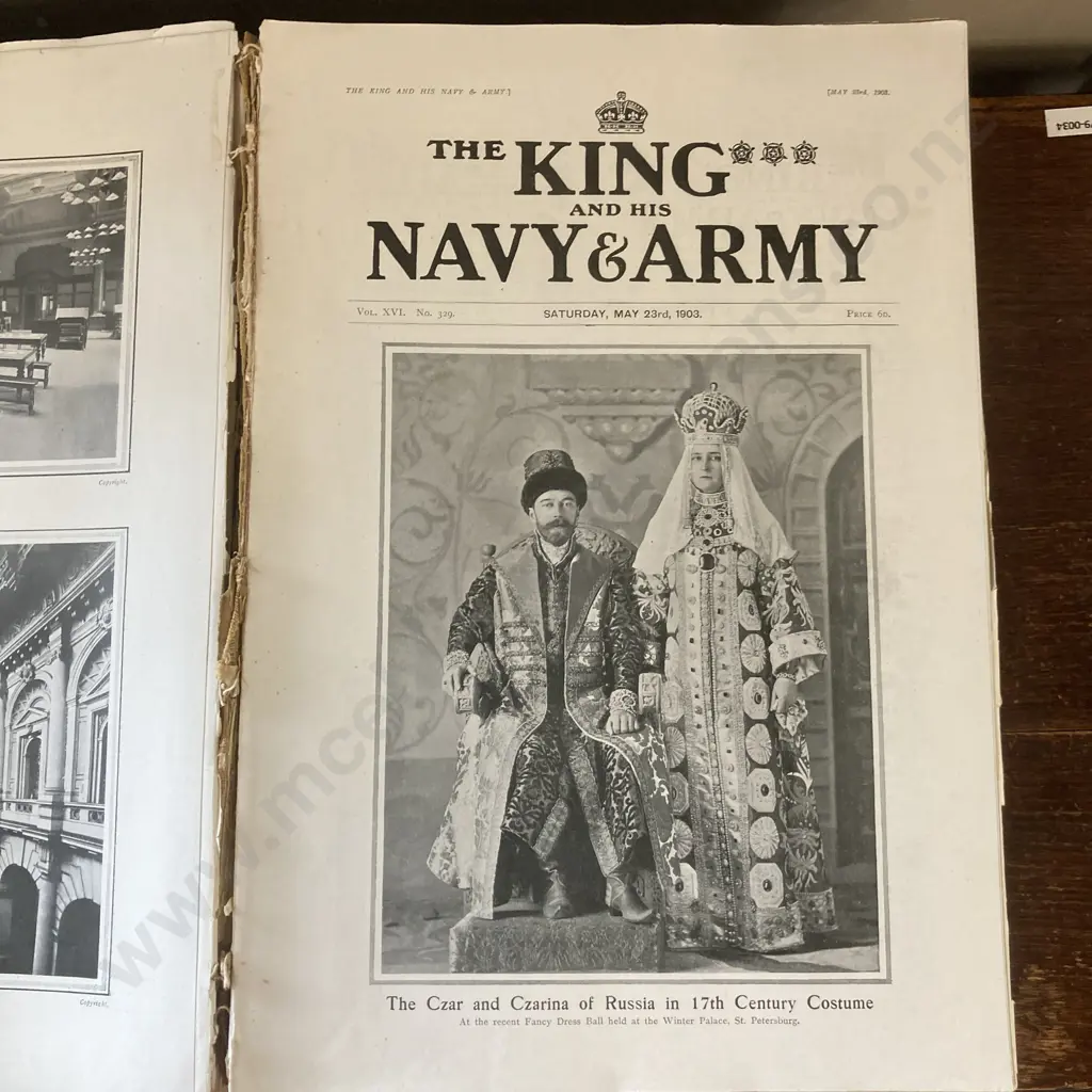 Antique 1903 First Edition The King and his Navy & Army. Volume XVI. April to Sept 1903 Image 1++