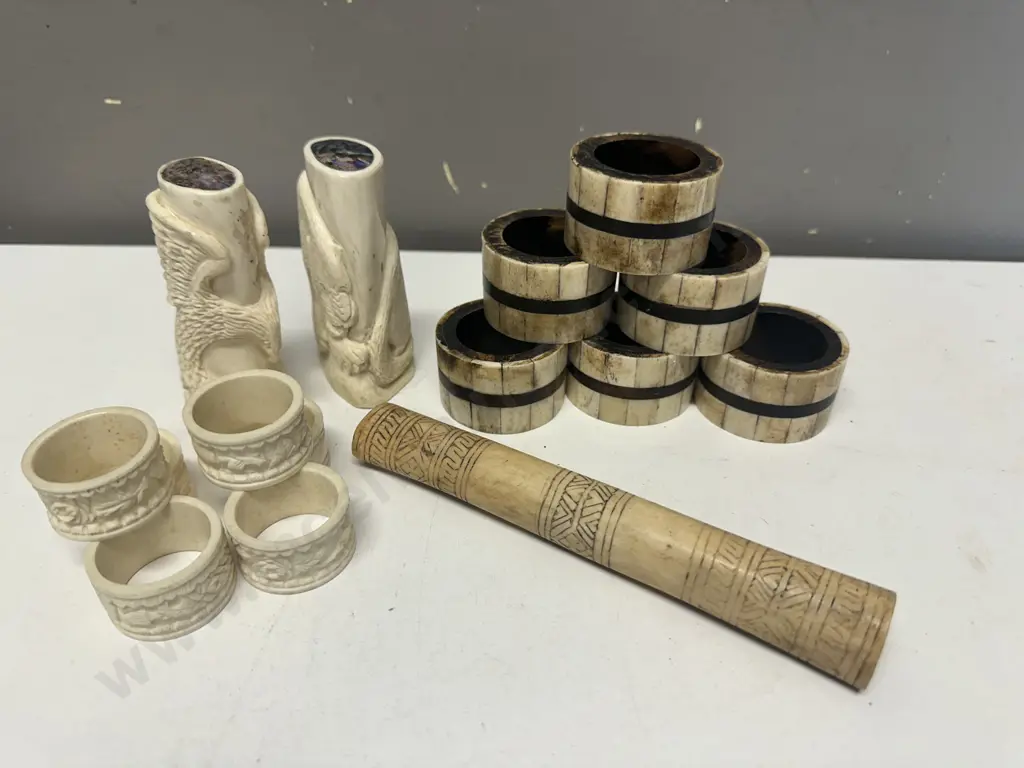 Assorted Vintage Napkin Rings, Salt & Pepper Shakers Etc Image 1++