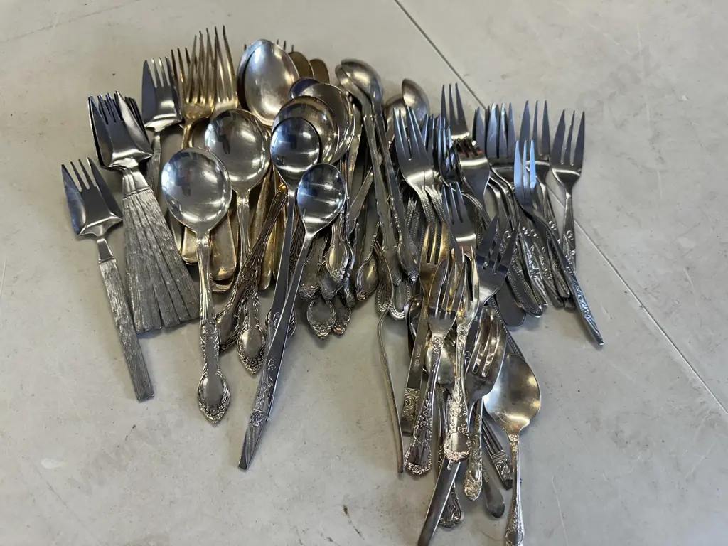 Assorted Cutlery Including Silver Ware Image 1++