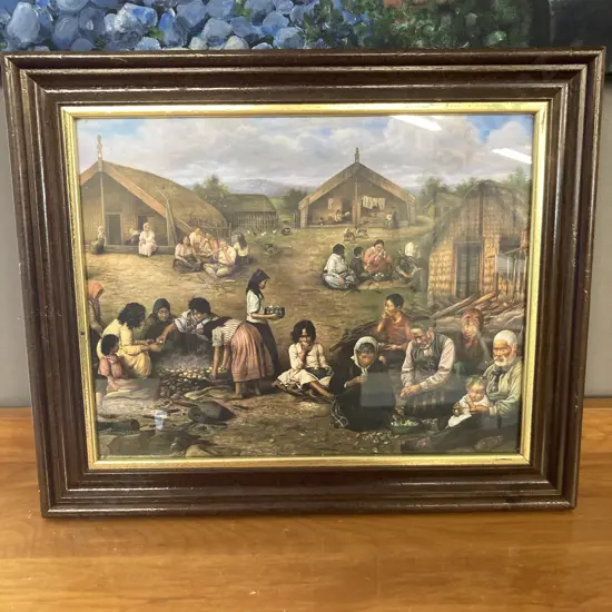The Time Of Kai 1907 Gottfried Lindauer Framed Glazed Print, 36 x 43cm