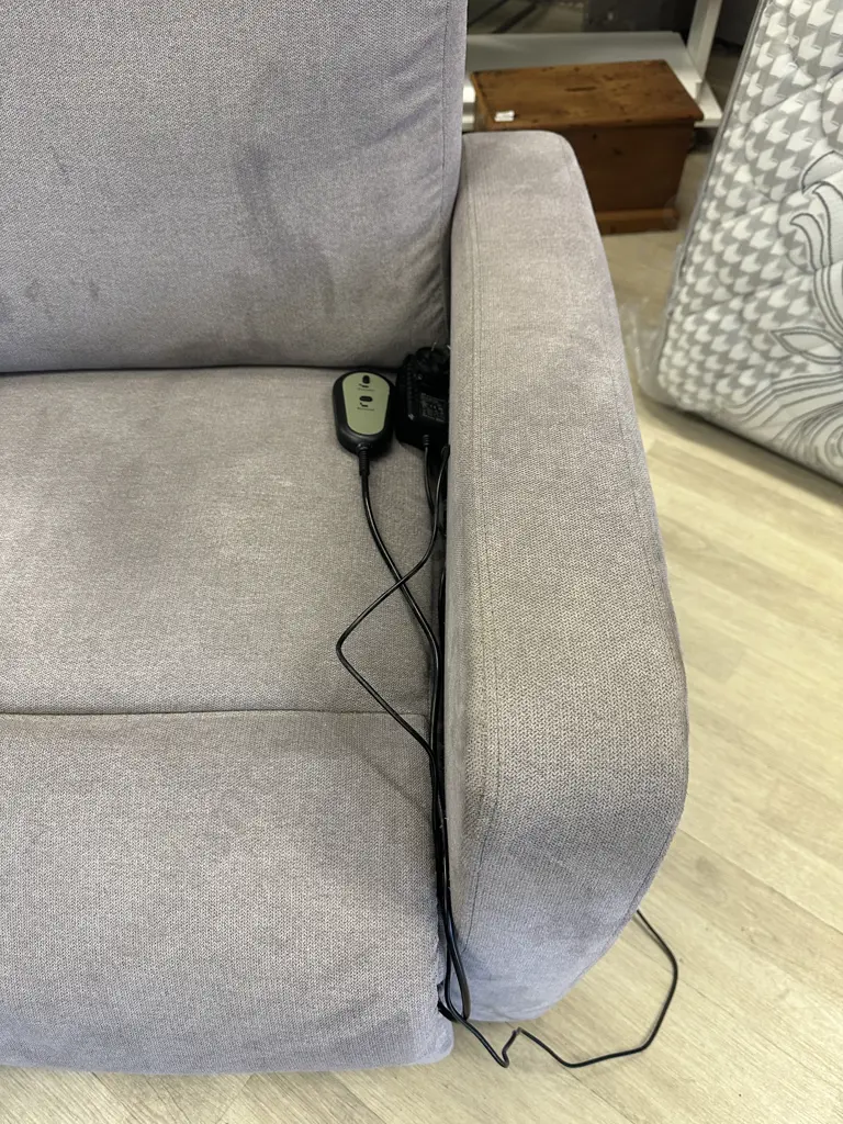 Electric Recliner/Lift Chair in Grey Fabric Image 1++