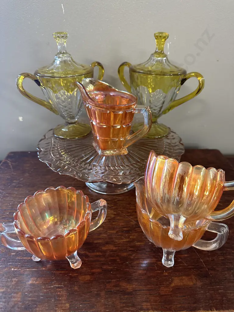 Assorted Vintage Depression Glass Items Etc  Image 1++