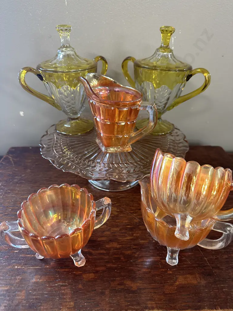 Assorted Vintage Depression Glass Items Etc  Image 1++