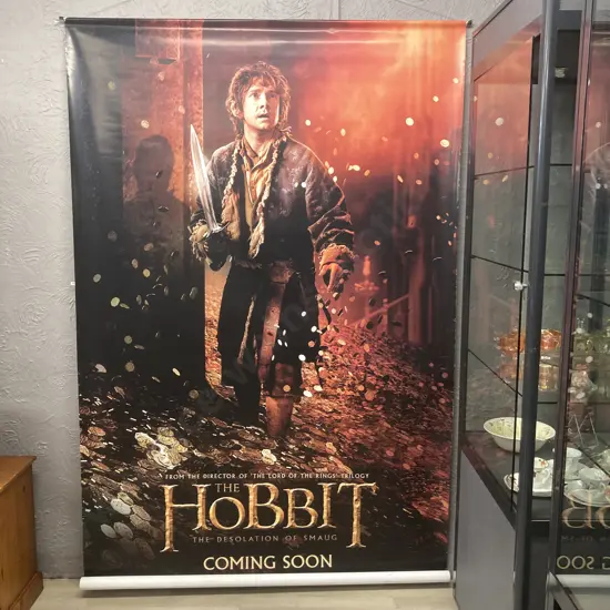 Large 2.43 x 1.52m Hobbit The Desolation Of Smaug Advertising Poster