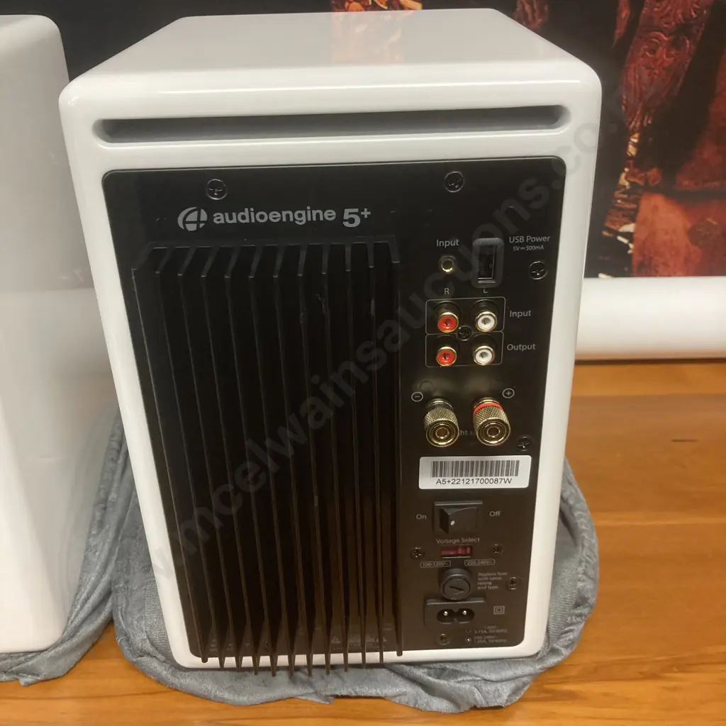 Audioengine A5+ Powered Speakers - Hi-Gloss White Image 1++