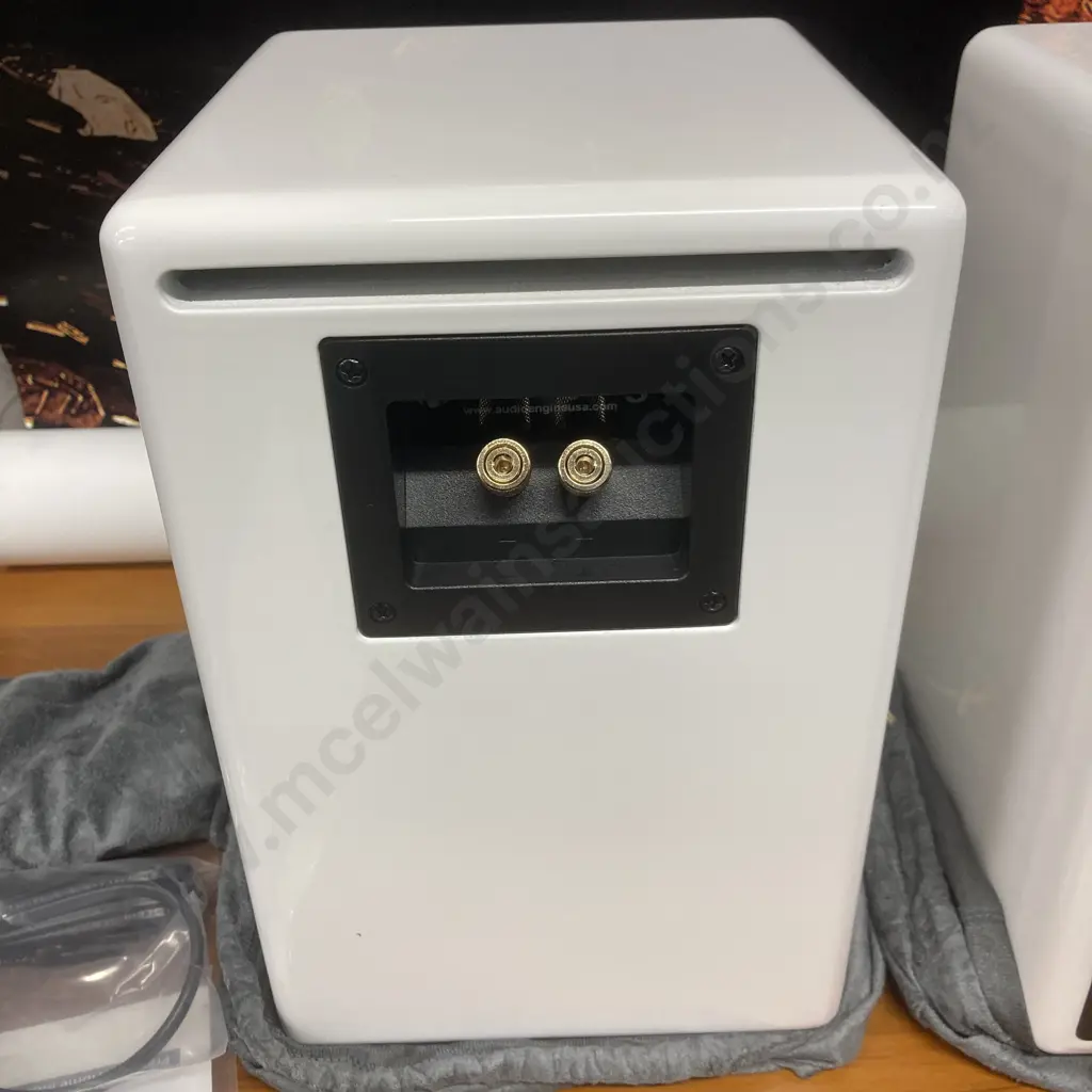 Audioengine A5+ Powered Speakers - Hi-Gloss White Image 1++