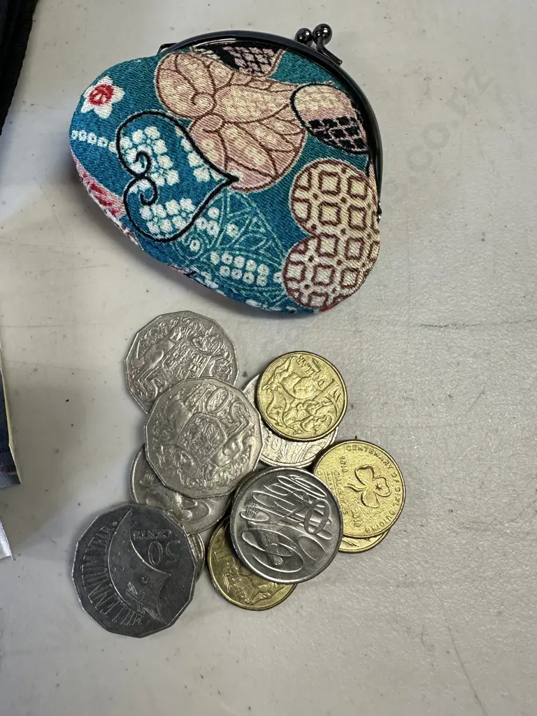 Coin Purse, 2 x Wallets & Assorted Notes & Coins Image 1++