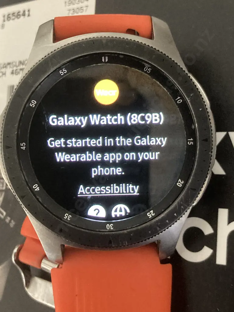 Samsung Galaxy Watch  46mm In Silver Model SM-R800, Charger, New Straps, Etc, Boxed (Not Holding Charge Very Long) Image 1++