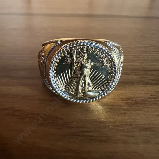 Mens Liberty Ring Stamped 925