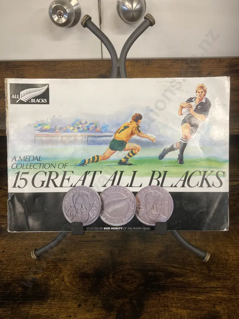 All Blacks Memorabilia 15 Greats Collector Coins Full Set In Original Album Image 1++