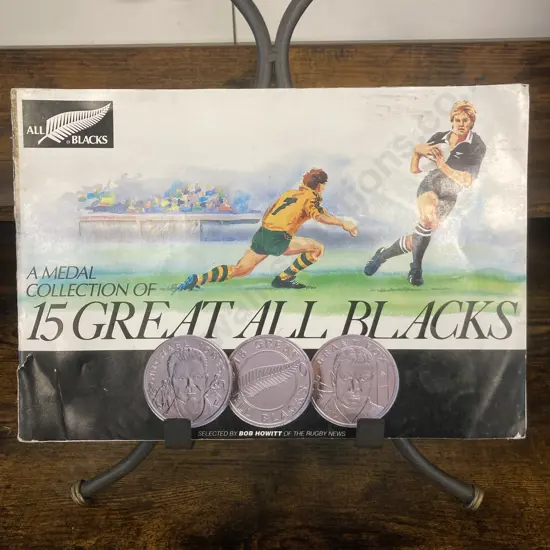 All Blacks Memorabilia 15 Greats Collector Coins Full Set In Original Album