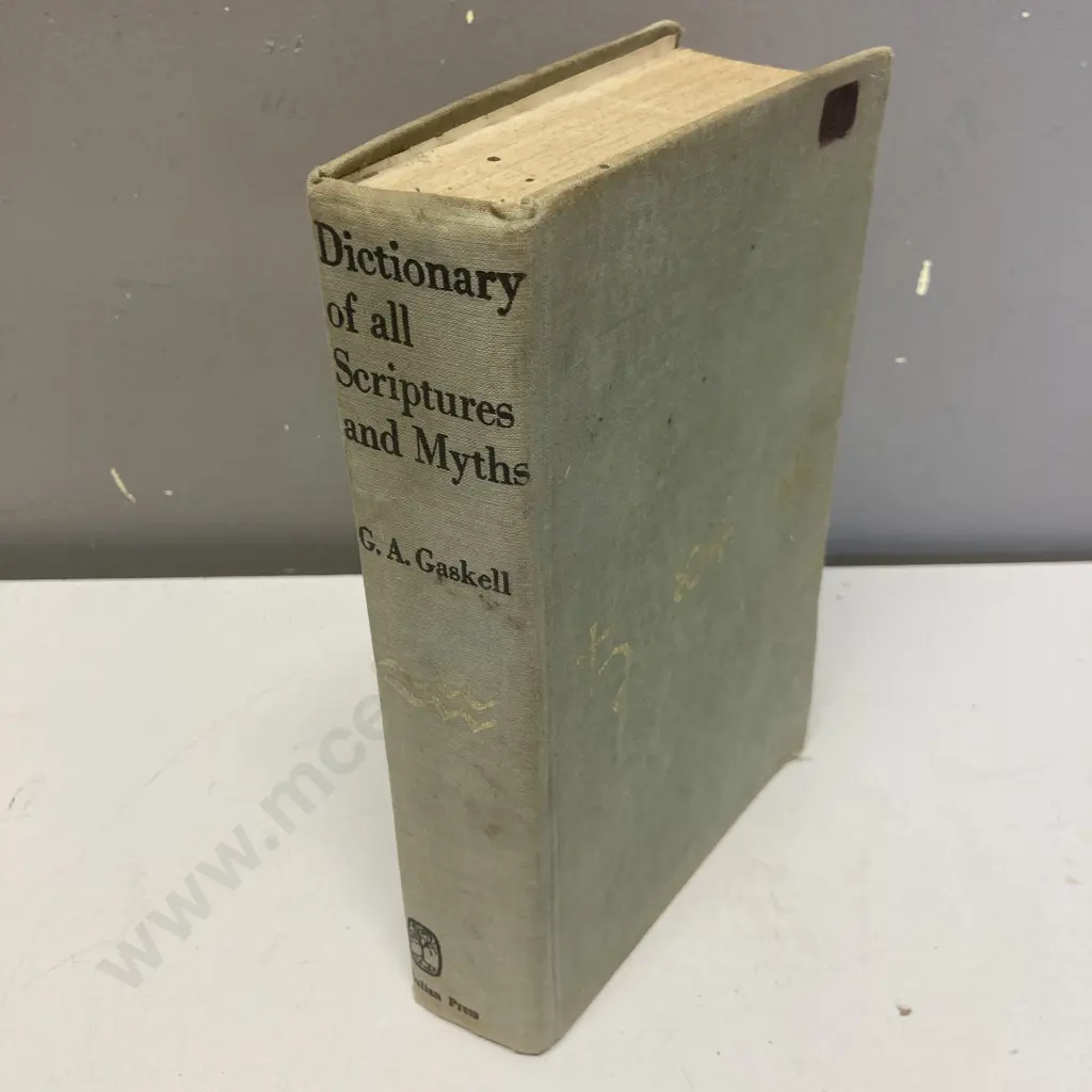 Dictionary of all Scriptures and Myths by G.A. Gaskell Hardcover 1973 Image 1++