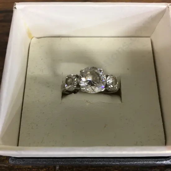 925 Clear Stone Ring