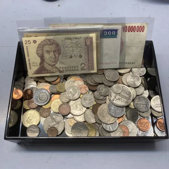 Assorted Banknotes & Coins