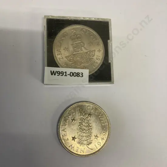 1949 & 1953 New Zealand Crowns