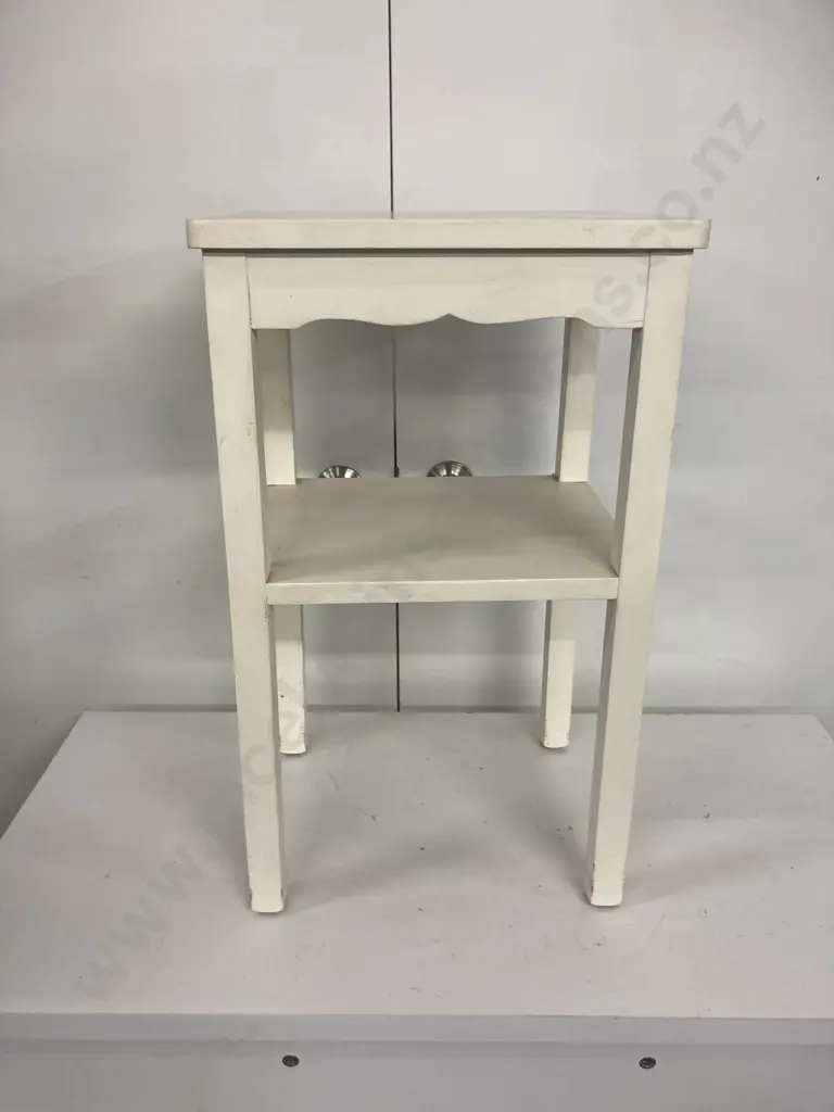 Painted White Sofa Table. H64 W39 D33cm Image 1++
