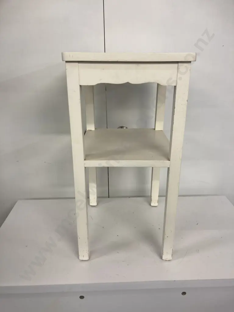 Painted White Sofa Table. H64 W39 D33cm Image 1++