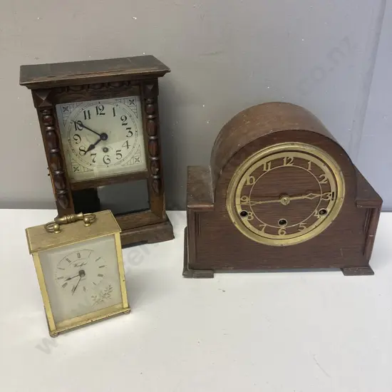 Lot of 3 Clocks (As Found)