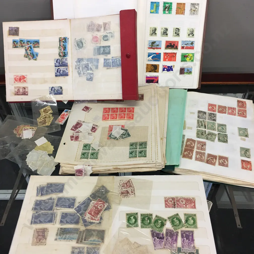 Collection of Stamps, Stamp Albums, Stock Books Image 1++