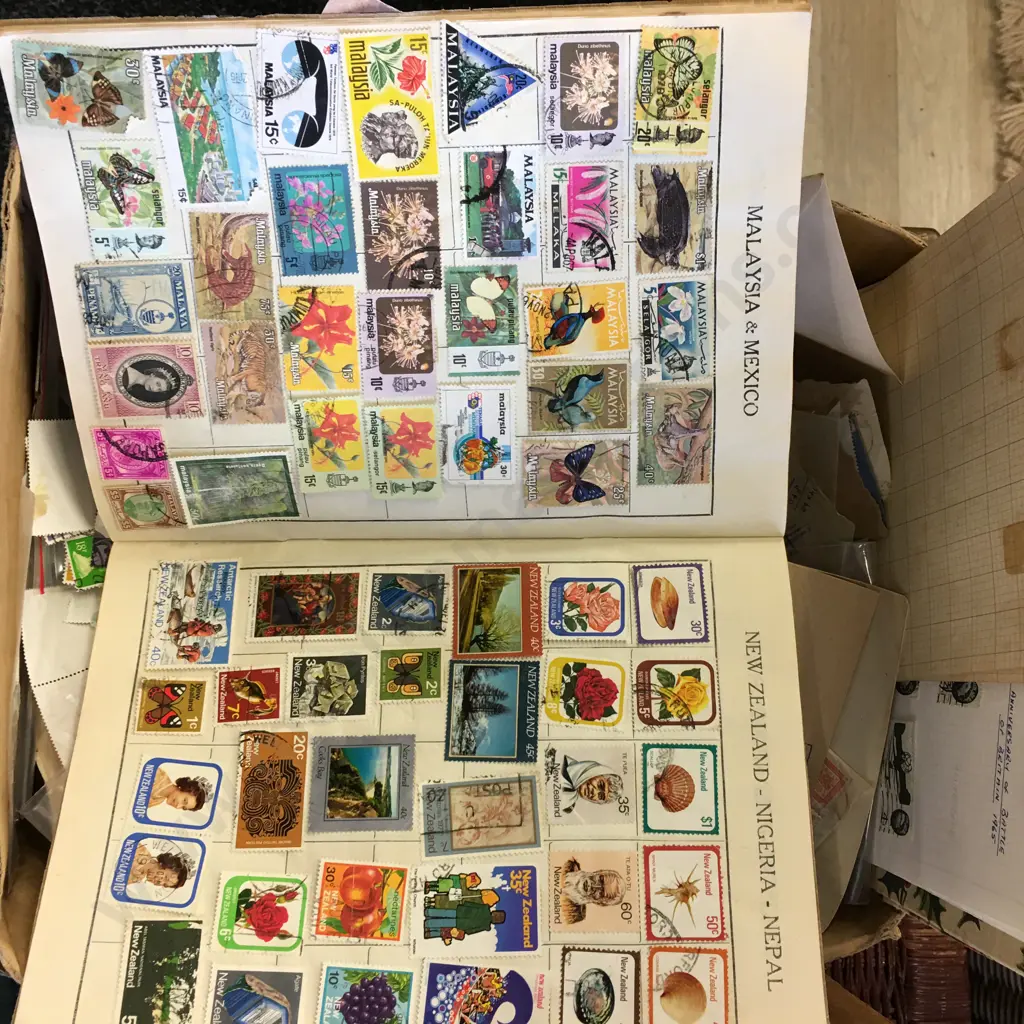 Collection of Stamps Including Stamp Album Etc Image 1++