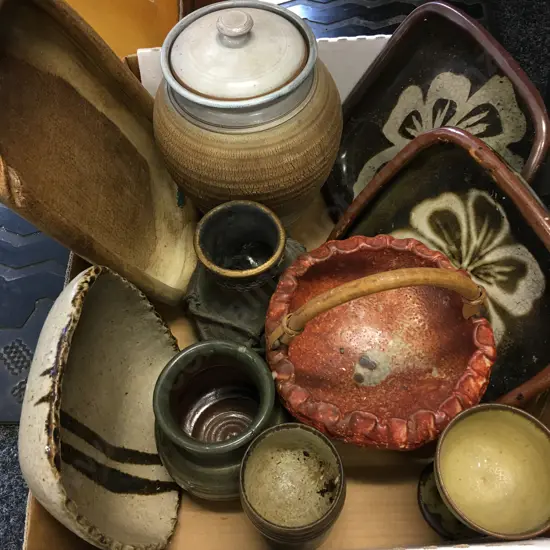 Box Lot Pottery Items