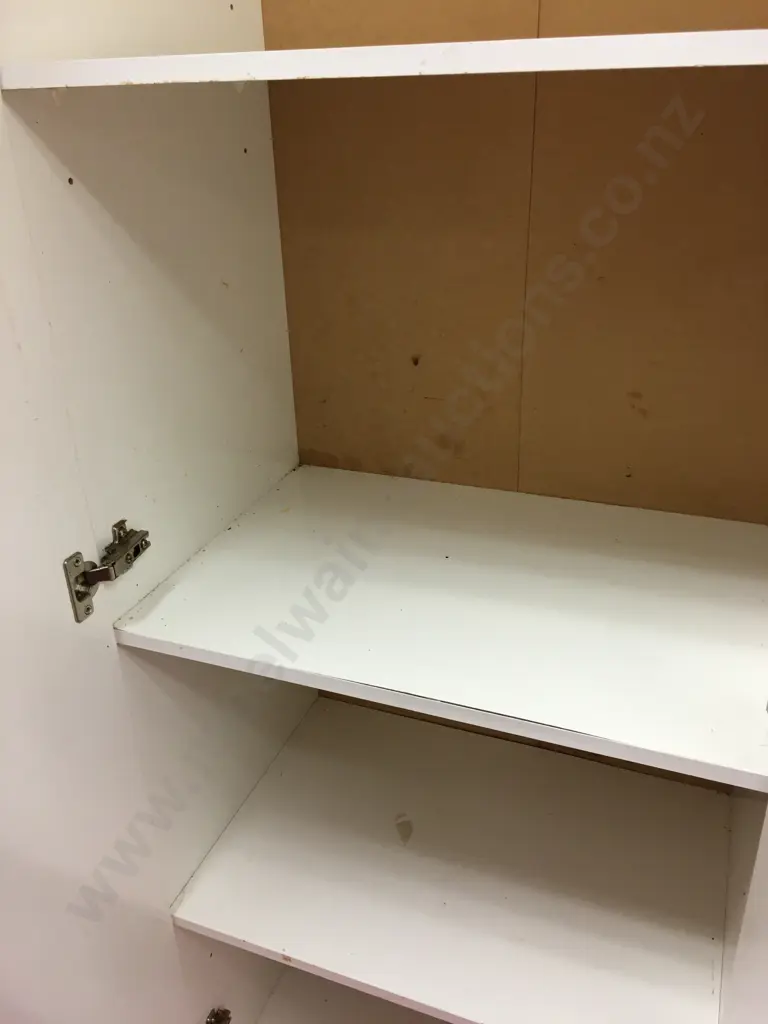 White Double Door Cabinet. H180 W61 D41cm Image 1++