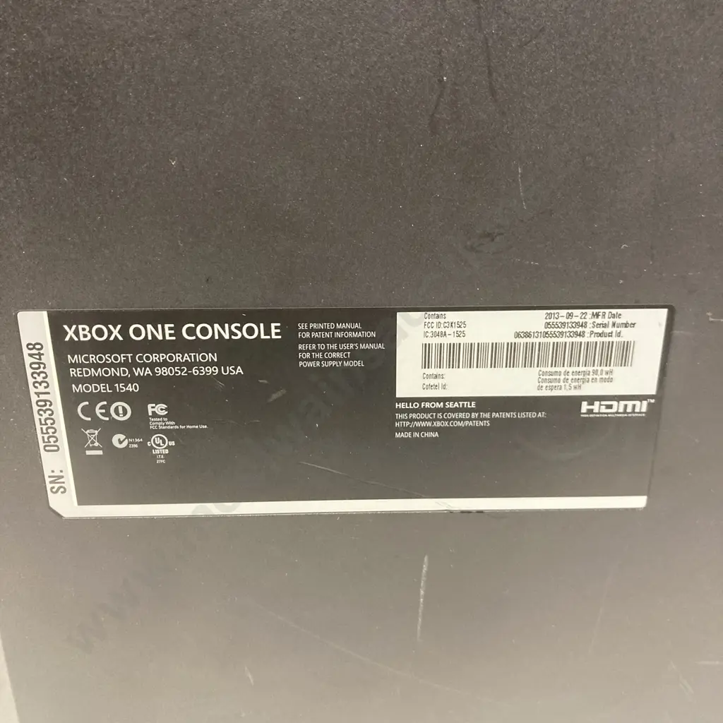 Xbox One Console Model 1540 (As Is Where Is) Image 1++