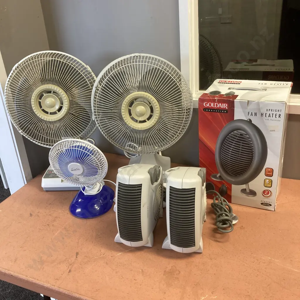 Heaters x 3 & Fans x 3 Image 1++