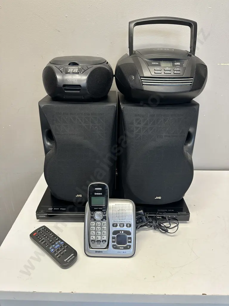 Panosonic Dvd Player, Speakers, Uniden Phone,Akai & Veon Cd Players Image 1++