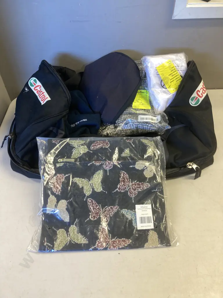 Castrol Bag, Sofa Cover, Hat Etc(Sold With 025) Image 1++