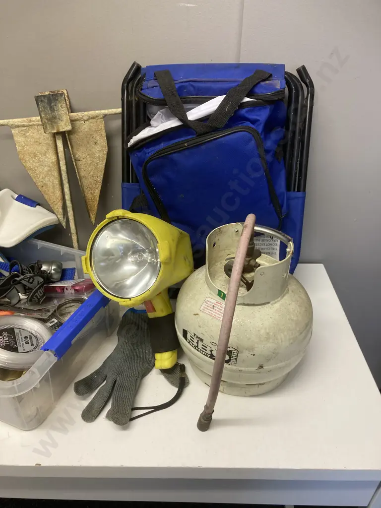 Fishing Items, Gas Bottle, Rods Etc Image 1++