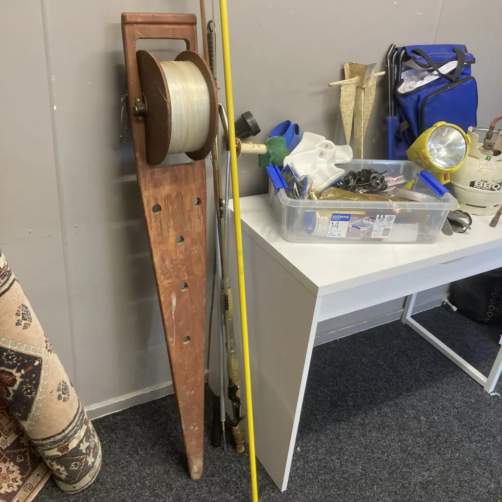 Fishing Items, Gas Bottle, Rods Etc Image 1++