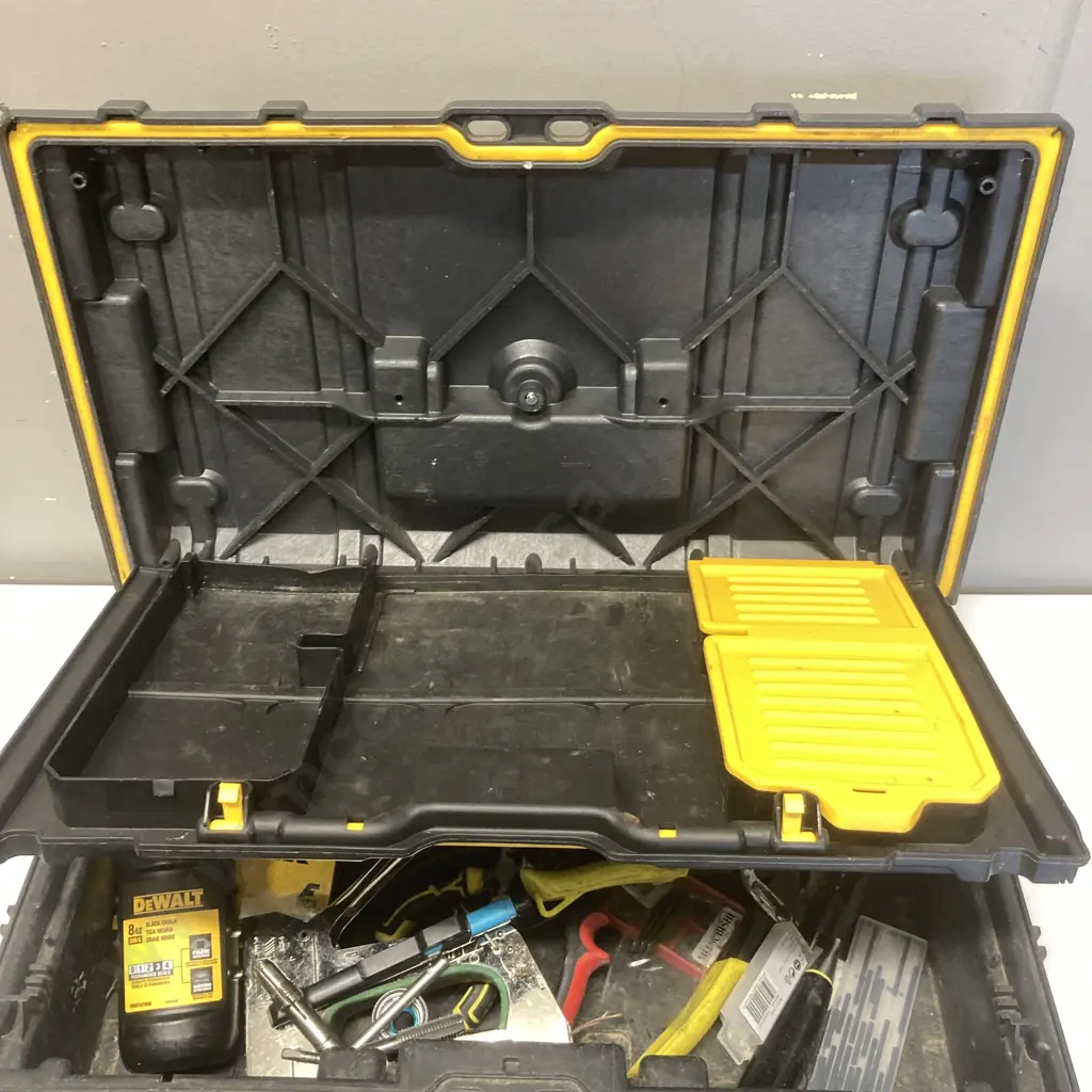 DeWalt Stackable Tool Box With Assorted Tools Image 1++