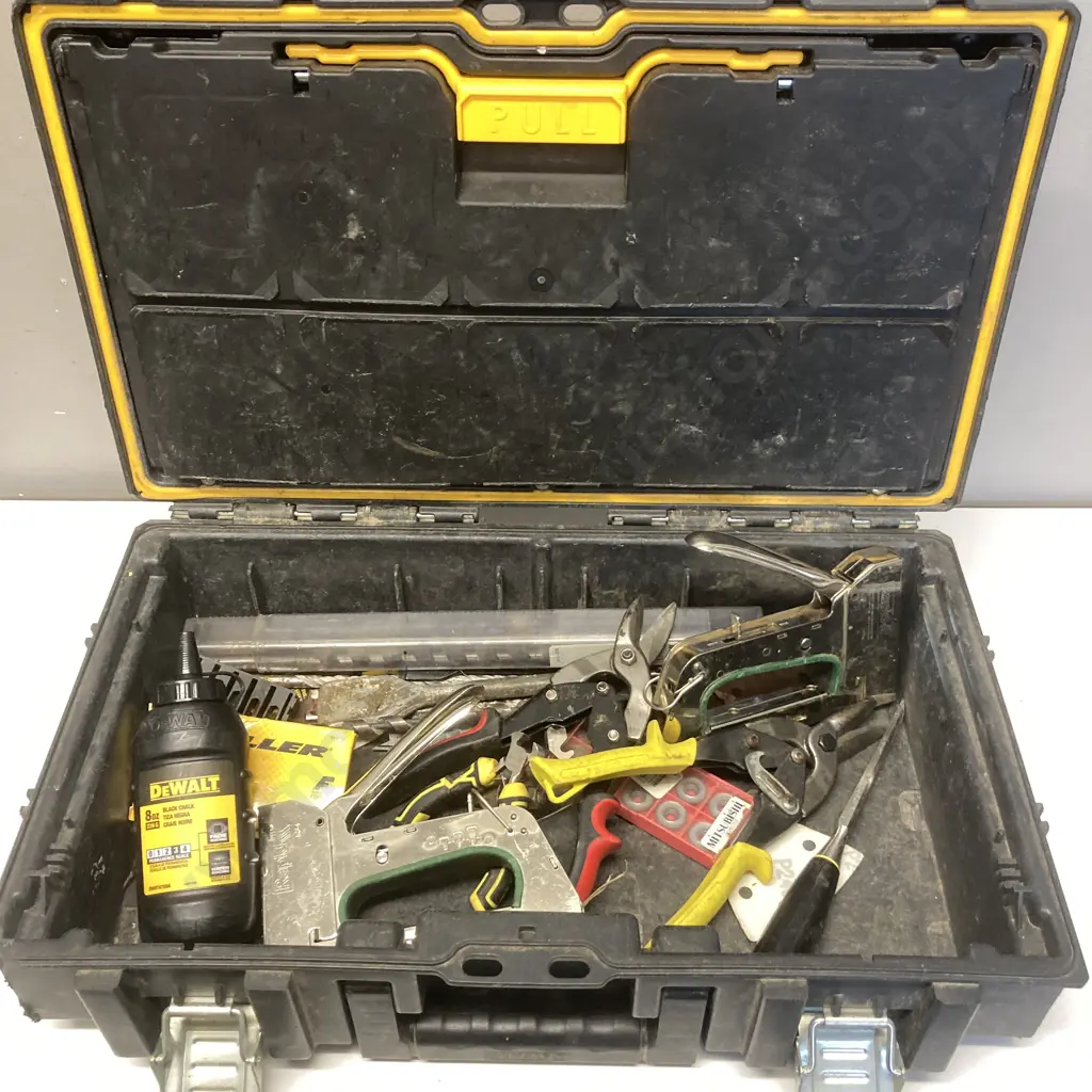 DeWalt Stackable Tool Box With Assorted Tools Image 1++