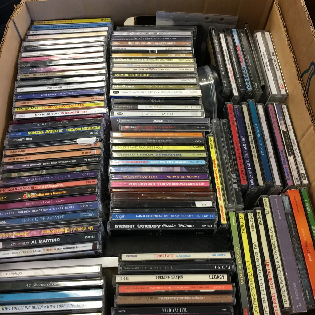 Box Of Assorted CDs Image 1++