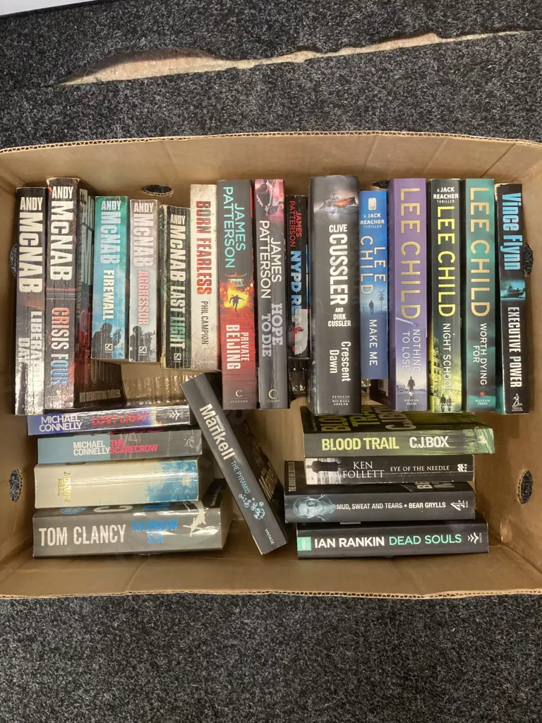 Box Lot Books - Lee Child, Box, Patterson, McNab Etc Image 1++