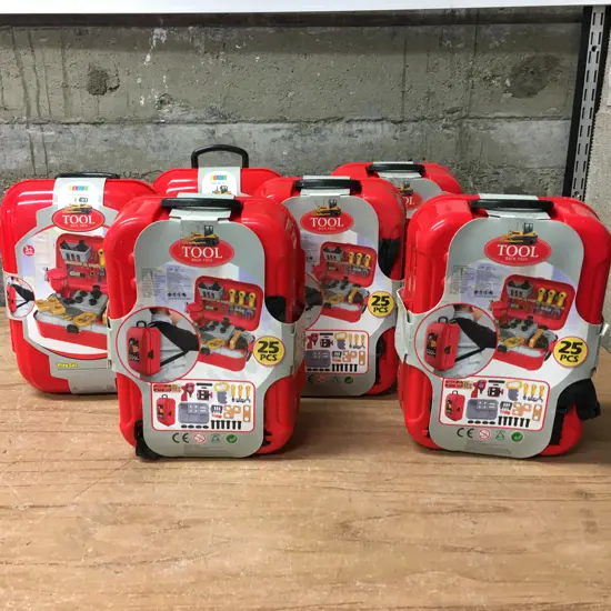 New Childrens Tool Back Pack 25 Piece Playsets x 12