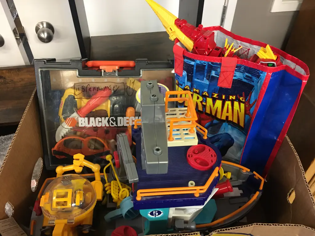 Selection Of Childrens Toys Including Spider Man Bag Etc Image 1++
